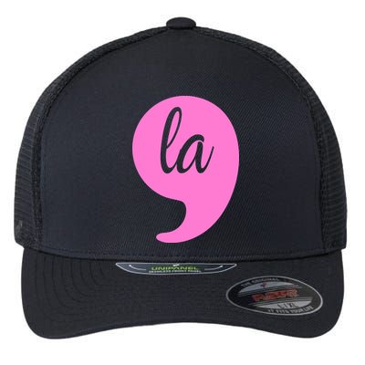 Comma La Kamala Harris Flexfit Unipanel Trucker Cap