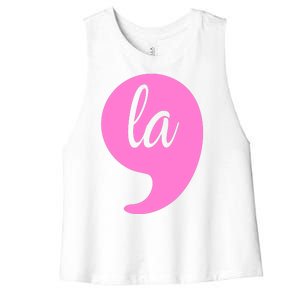 Comma La Kamala Harris Women's Racerback Cropped Tank