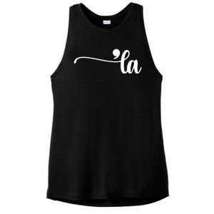 Comma La Kamala Harris Election Ladies PosiCharge Tri-Blend Wicking Tank