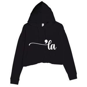 Comma La Kamala Harris Election Crop Fleece Hoodie