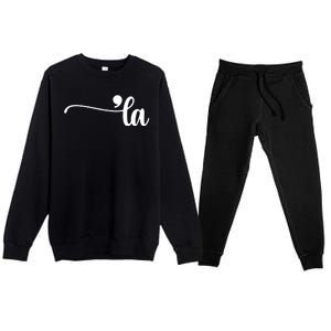 Comma La Kamala Harris Election Premium Crewneck Sweatsuit Set