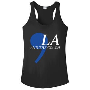 Comma La Kamala Harris Tim Walz Coach 2024 La Comma Ladies PosiCharge Competitor Racerback Tank