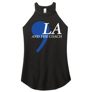 Comma La Kamala Harris Tim Walz Coach 2024 La Comma Women's Perfect Tri Rocker Tank