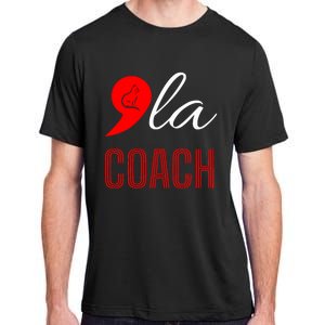 Comma La Kamala Harris Tim Walz Coach 2024 La Comma Adult ChromaSoft Performance T-Shirt