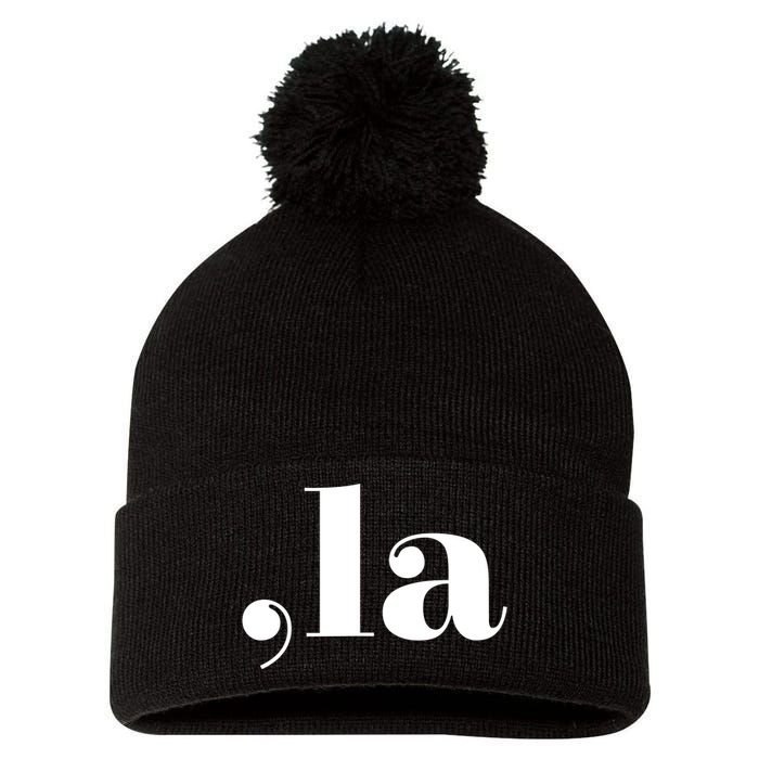 Comma La Kamala Pom Pom 12in Knit Beanie