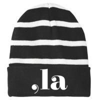 Comma La Kamala Striped Beanie with Solid Band