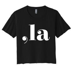 Comma La Kamala Women's Crop Top Tee