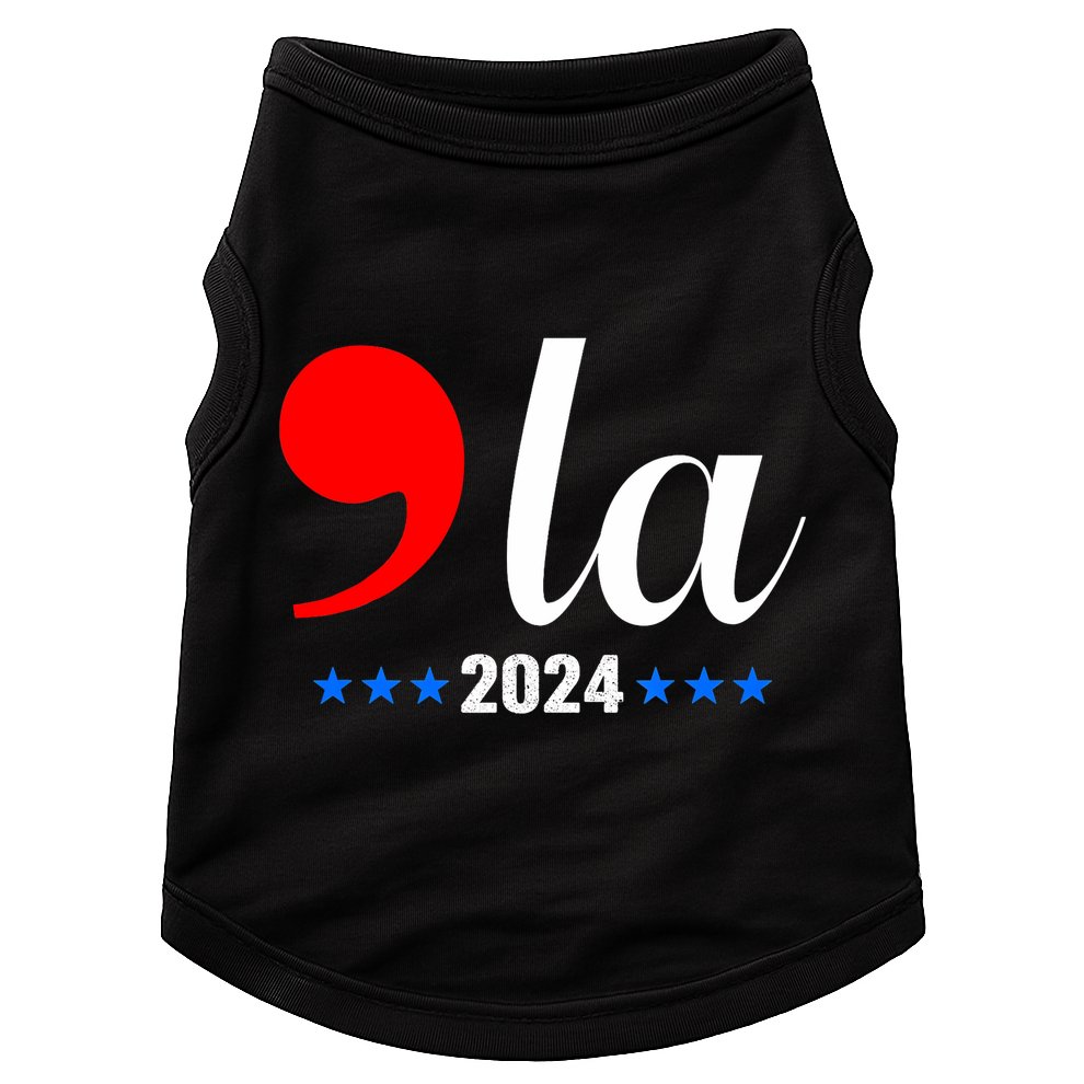 Comma + La Kamala Harris For President 2024 Election Doggie Tank