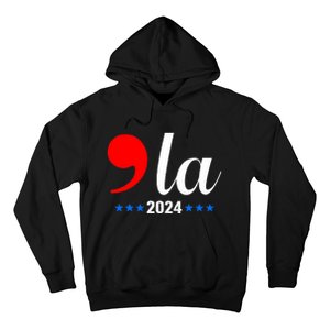 Comma + La Kamala Harris For President 2024 Election Hoodie