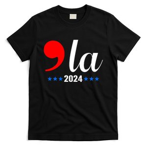 Comma + La Kamala Harris For President 2024 Election T-Shirt