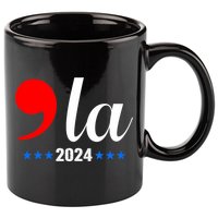 Comma + La Kamala Harris For President 2024 Election 11oz C Handle Ceramic Mug
