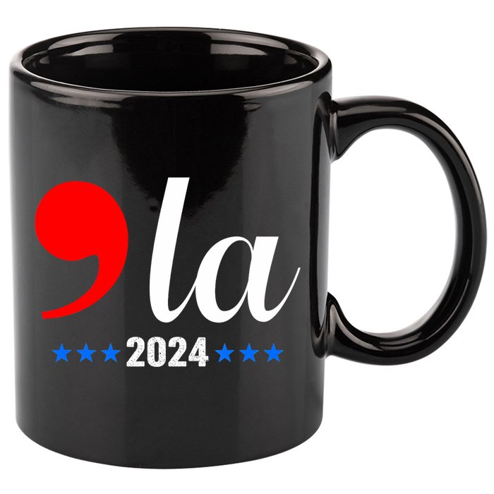 Comma + La Kamala Harris For President 2024 Election 11oz C Handle Ceramic Mug