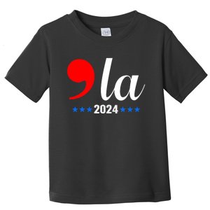 Comma + La Kamala Harris For President 2024 Election Toddler T-Shirt