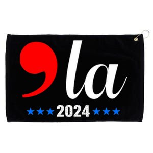 Comma + La Kamala Harris For President 2024 Election Grommeted Golf Towel