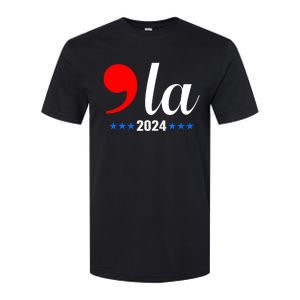 Comma + La Kamala Harris For President 2024 Election Softstyle CVC T-Shirt