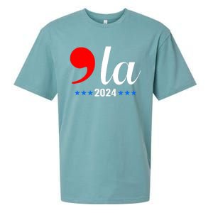 Comma + La Kamala Harris For President 2024 Election Sueded Cloud Jersey T-Shirt