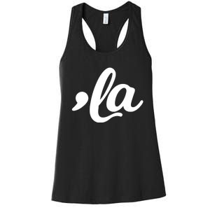 Comma La Kamala Harris 2024 Madam President Vote Kamala Women's Racerback Tank