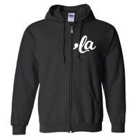 Comma La Kamala Harris 2024 Madam President Vote Kamala Full Zip Hoodie