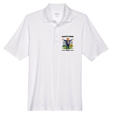 Cat Ladies Keep Out DaddyS Home Funny Trump President Humor Men's Origin Performance Pique Polo