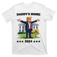 Cat Ladies Keep Out DaddyS Home Funny Trump President Humor T-Shirt