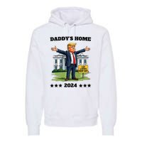 Cat Ladies Keep Out DaddyS Home Funny Trump President Humor Premium Hoodie