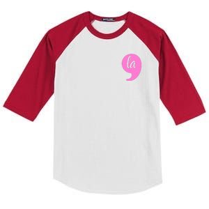 Comma La Kamala Harris For President 2024 Election Coma La Kids Colorblock Raglan Jersey