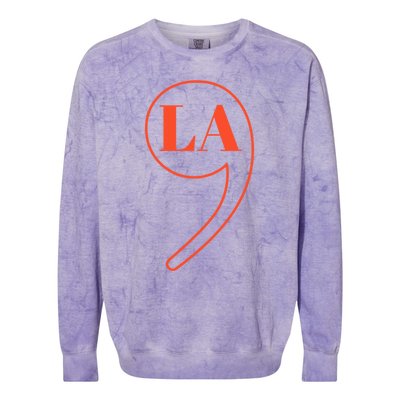 Comma La Kamala Harris Gift Colorblast Crewneck Sweatshirt