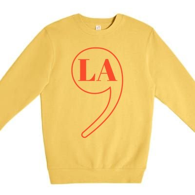 Comma La Kamala Harris Gift Premium Crewneck Sweatshirt