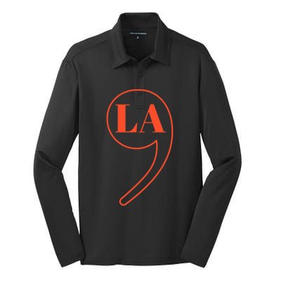 Comma La Kamala Harris Gift Silk Touch Performance Long Sleeve Polo