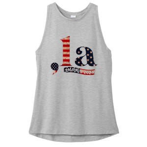 Comma La Kamala Harris For President 2024 Ladies PosiCharge Tri-Blend Wicking Tank