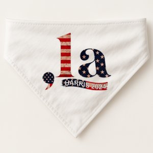 Comma La Kamala Harris For President 2024 USA-Made Doggie Bandana