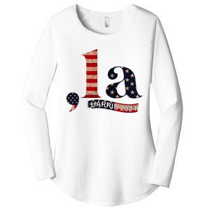 Comma La Kamala Harris For President 2024 Women's Perfect Tri Tunic Long Sleeve Shirt