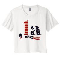 Comma La Kamala Harris For President 2024 Women's Crop Top Tee