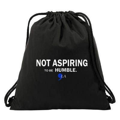 Comma La Kamala Harris Feminist Not Aspiring To Be Humble Drawstring Bag