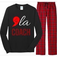 Comma La Kamala Harris Tim Walz Coach 2024 La Comma Long Sleeve Pajama Set