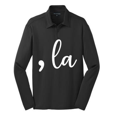 Comma La Kamala Gift Silk Touch Performance Long Sleeve Polo