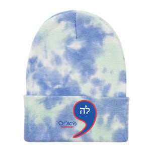 Comma La Kamala Hebrew Alphabet Tie Dye 12in Knit Beanie