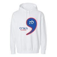 Comma La Kamala Hebrew Alphabet Garment-Dyed Fleece Hoodie