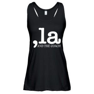 Comma La Kamala Harris Tim Walz Coach 2024 La Comma Ladies Essential Flowy Tank