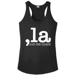 Comma La Kamala Harris Tim Walz Coach 2024 La Comma Ladies PosiCharge Competitor Racerback Tank