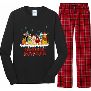 Christmas Lion King Hakuna Merry Christmas Long Sleeve Pajama Set