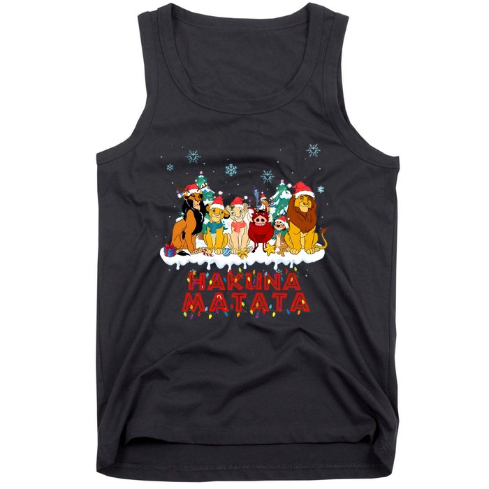 Christmas Lion King Hakuna Merry Christmas Tank Top