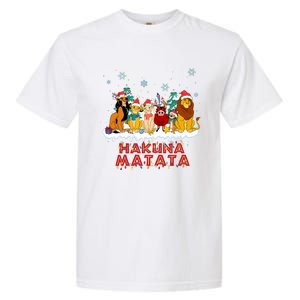 Christmas Lion King Hakuna Merry Christmas Garment-Dyed Heavyweight T-Shirt