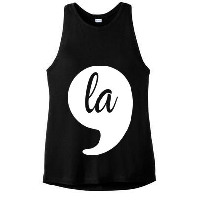 Comma La Kamala Harris For President 2024 Election Ladies PosiCharge Tri-Blend Wicking Tank