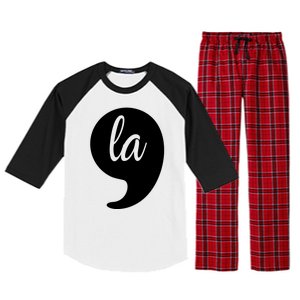 Comma La Kamala Harris For President 2024 Election Raglan Sleeve Pajama Set