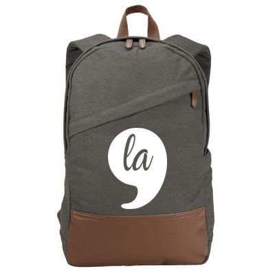 Comma La Kamala Harris For President 2024 Election Cotton Canvas Backpack