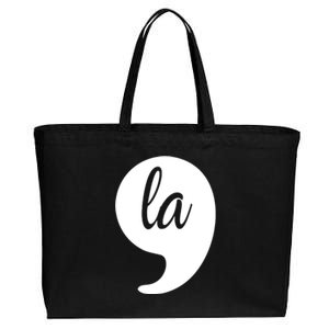 Comma La Kamala Harris For President 2024 Election Cotton Canvas Jumbo Tote