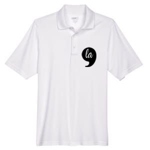 Comma La Kamala Harris For President 2024 Election Men's Origin Performance Pique Polo