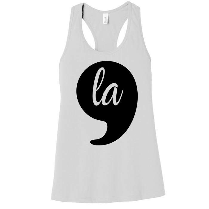 Comma La Kamala Harris For President 2024 Election Women's Racerback Tank