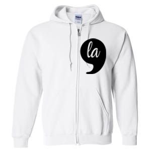 Comma La Kamala Harris For President 2024 Election Full Zip Hoodie